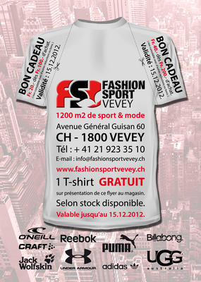 FASHION SPORT VEVEY T-SHIRT 2012 FACE A