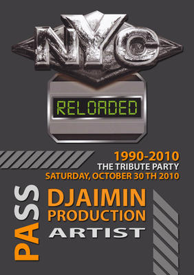 THE TRIBUTE PARTY 1990 - 2010 SATURDAY 30 OCTOBER " DJAIMIN "