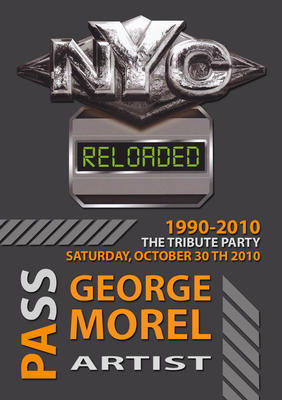 THE TRIBUTE PARTY 1990 - 2010 SATURDAY 30 OCTOBER " GEORGE MOREL "