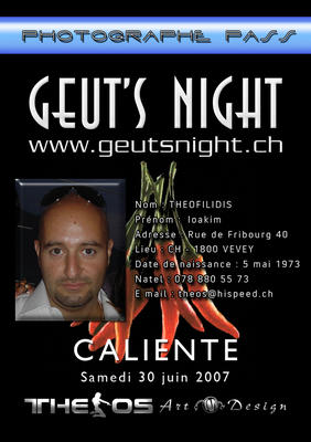 GEUT'S NIGHT CALIENTE 30 JUIN 2007