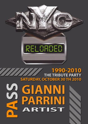 THE TRIBUTE PARTY 1990 - 2010 SATURDAY 30 OCTOBER " GIANNI PARRINI "