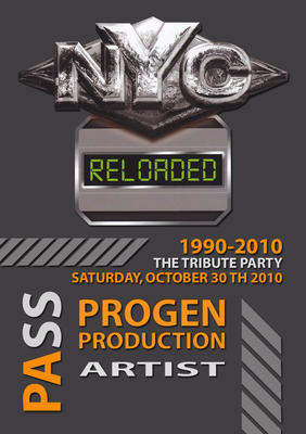 THE TRIBUTE PARTY 1990 - 2010 SATURDAY 30 OCTOBER " PROGEN "