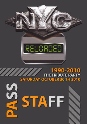 THE TRIBUTE PARTY 1990 - 2010 SATURDAY 30 OCTOBER " STAFF "