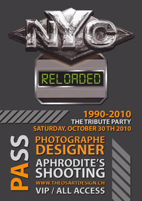 THE TRIBUTE PARTY 1990 - 2010 SATURDAY 30 OCTOBER " THEOS ART DESIGN & APHRODITE'S