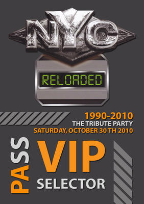 THE TRIBUTE PARTY 1990 - 2010 SATURDAY 30 OCTOBER " VIP SELECTOR "